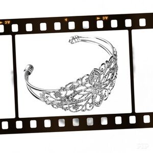Gorgeous Silver Cuff Bracelet